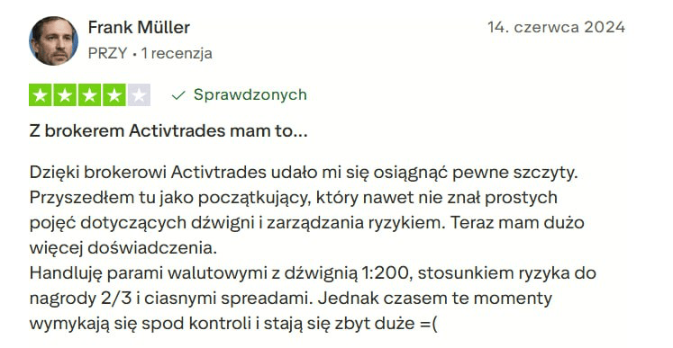 Opinie o ActivTrades