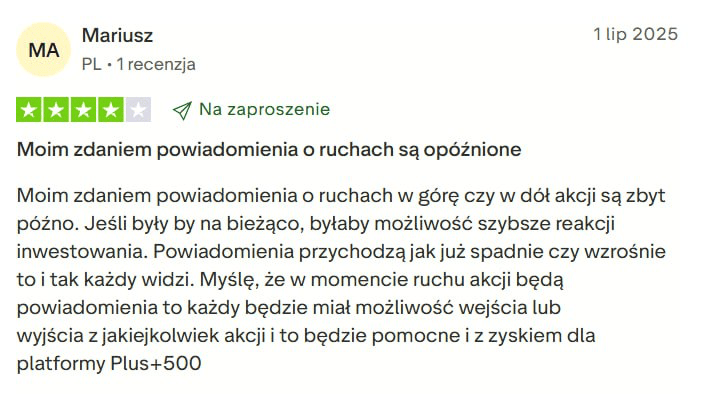 Plus500 opinie