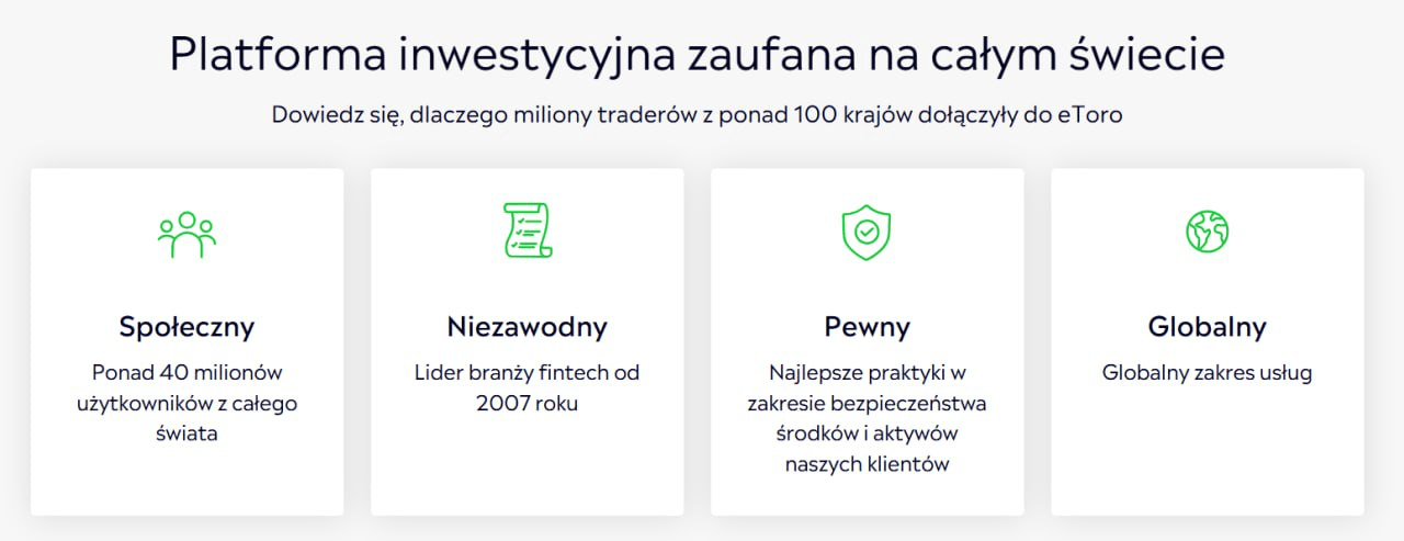 Warunki handlowe etoro