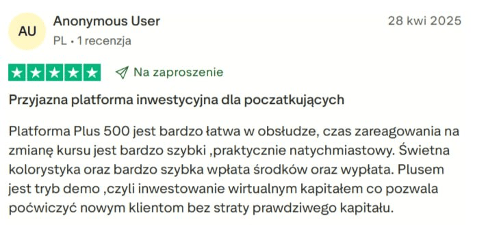 Opinia o Plus500