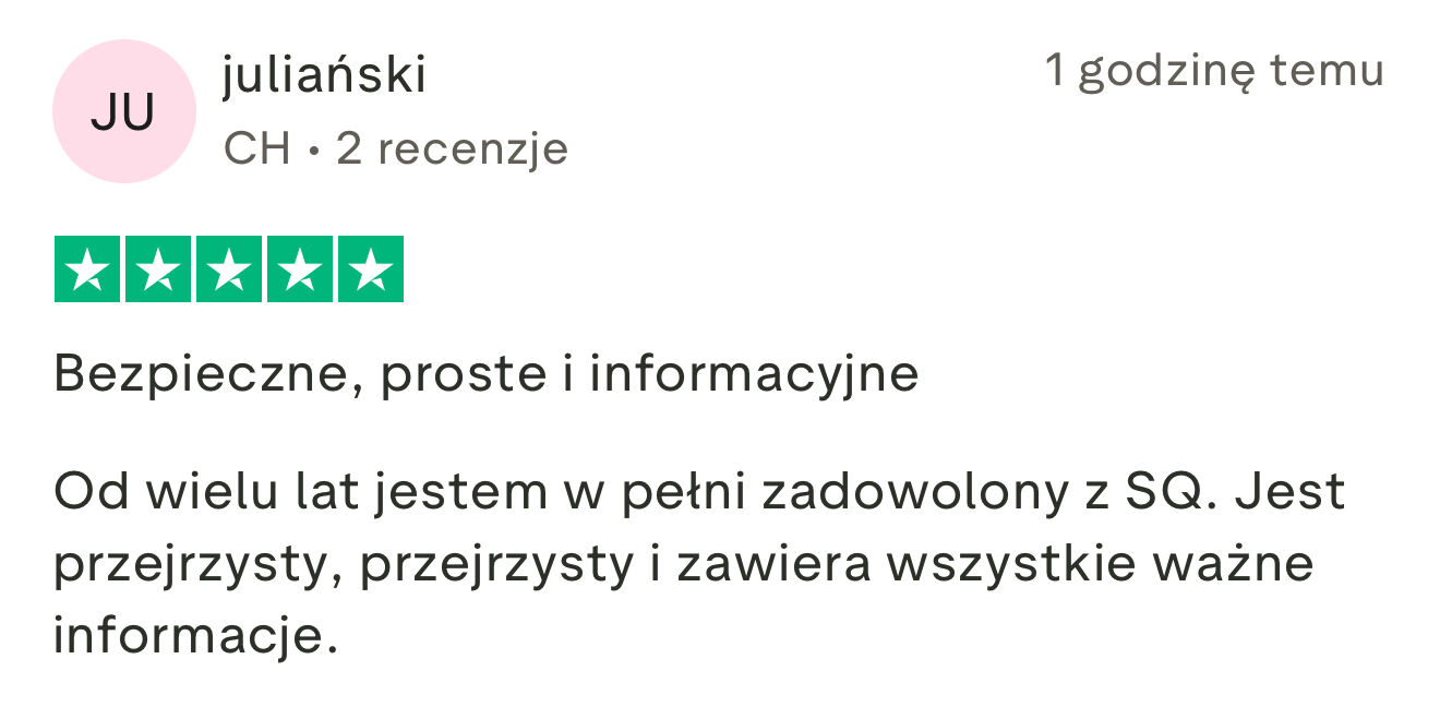 Opinie klientów o swissquote.com