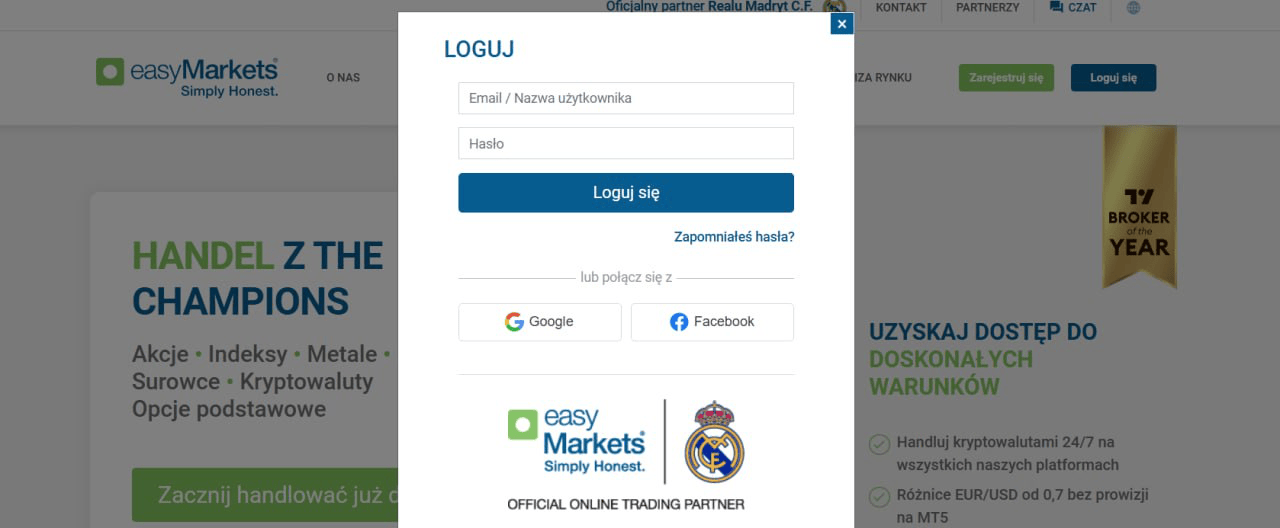 easyMarkets konto