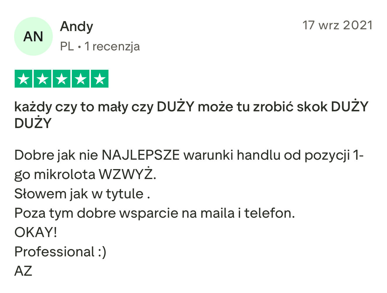 Opinie klientów o Admirals 