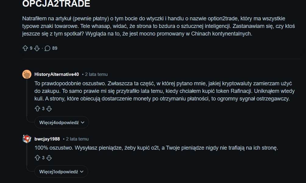 Option2Trade opinie